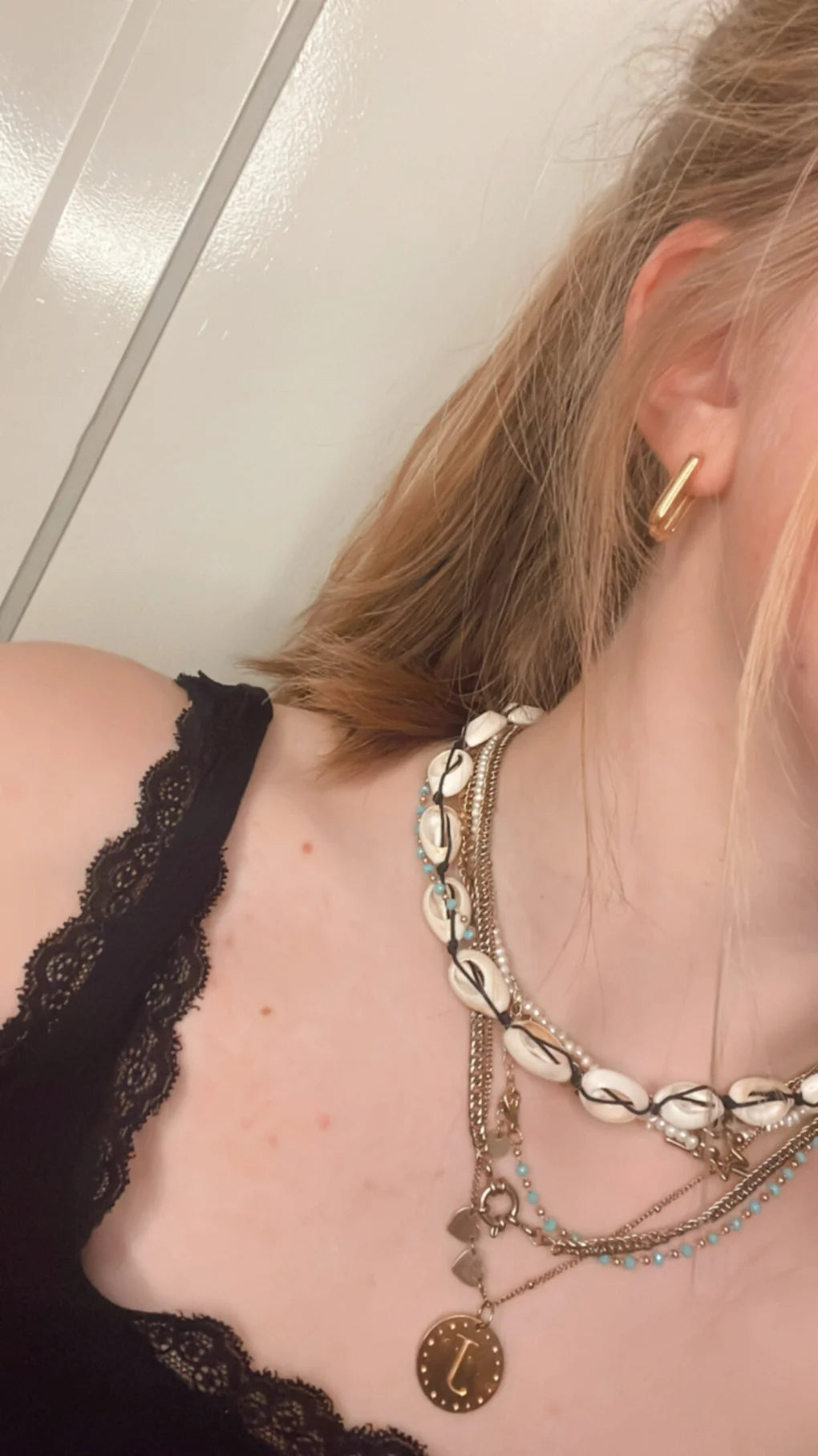 Janne earrings - small - goud