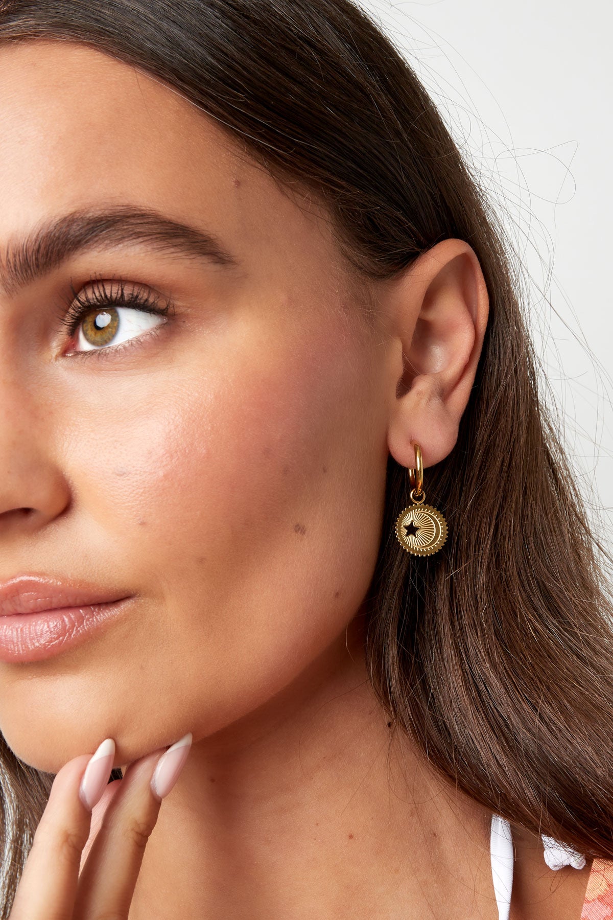 Universe earrings - gold