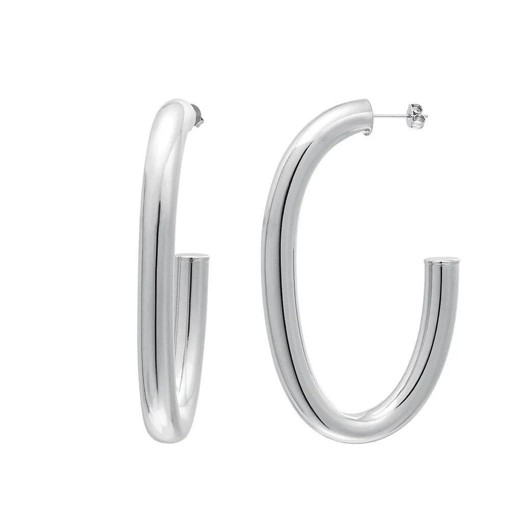 Mega hoops - zilver