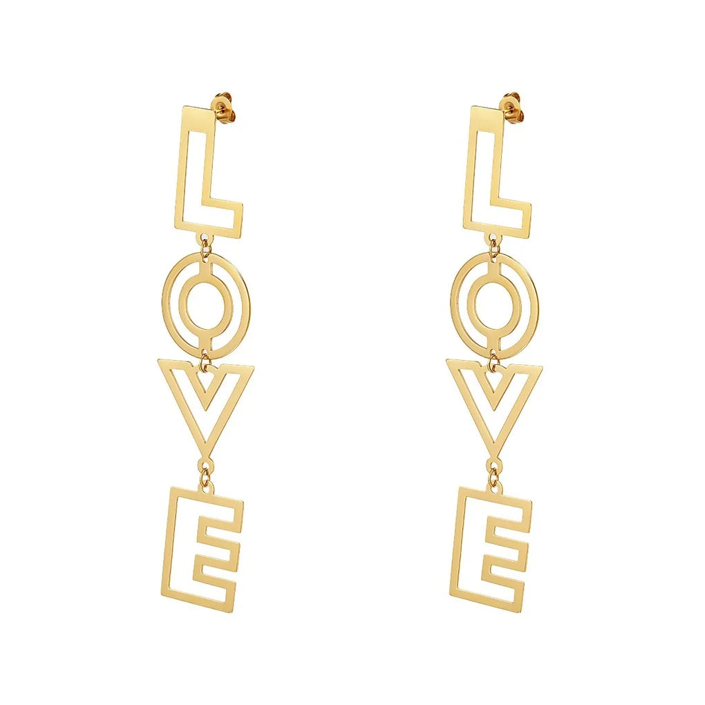 Love earrings - goud