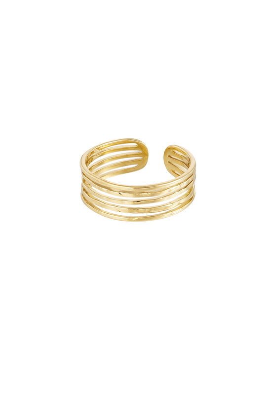 Bamboo ring - gold