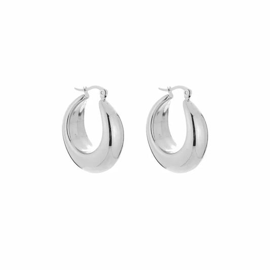 Maria hoops - zilver