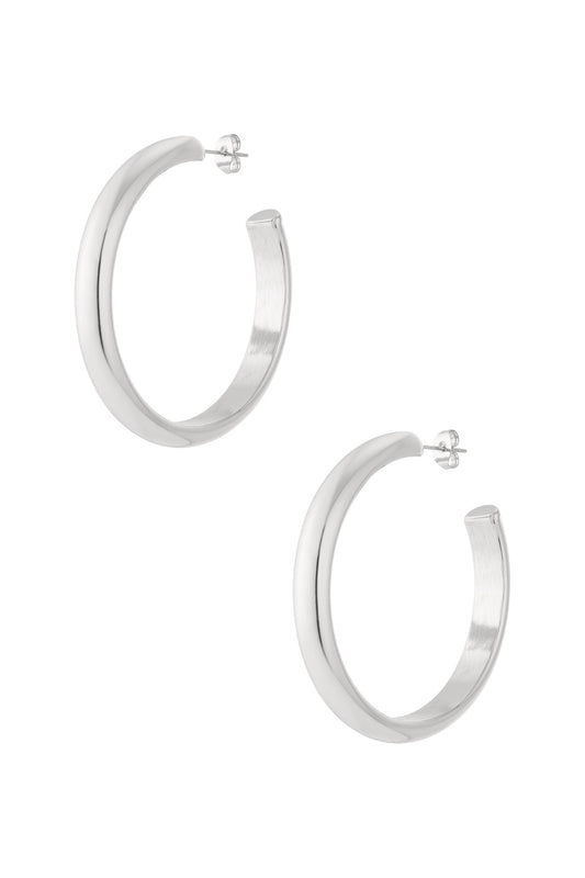 classic hoops - zilver