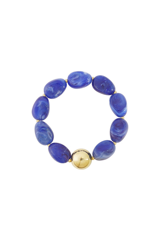 Blue beads - bracelet
