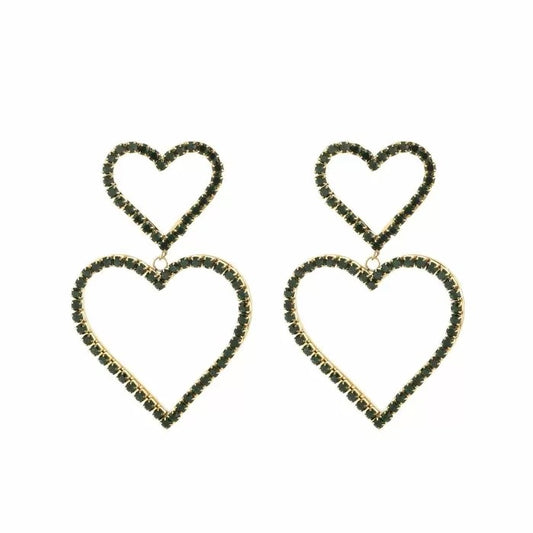 anna earrings - green