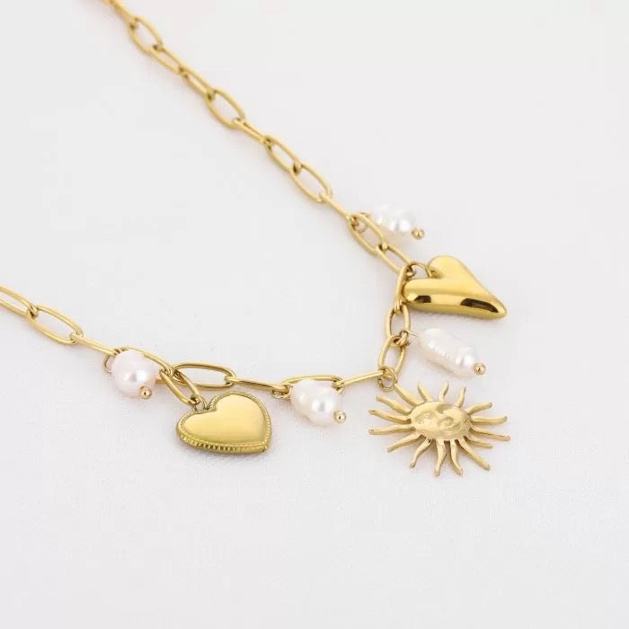 saar necklace - goud