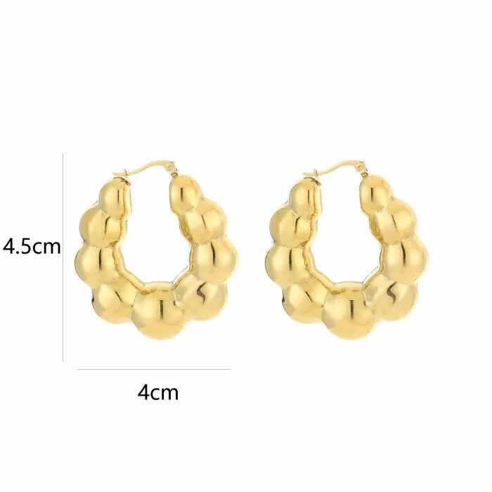 isa earrings - zilver