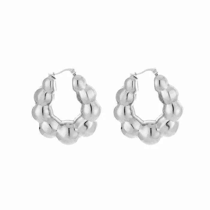 isa earrings - zilver