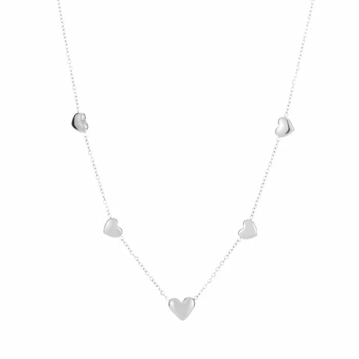 little hearts necklace - zilver