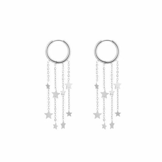 loua earrings - silver