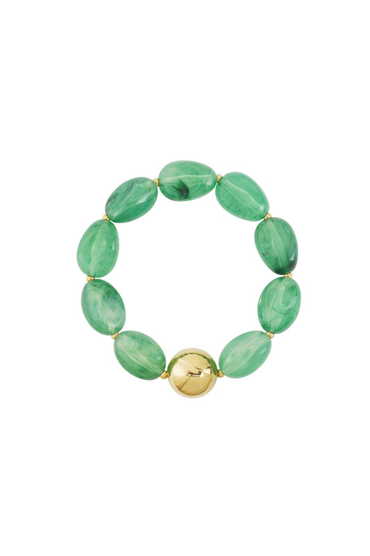 Green beads - bracelet