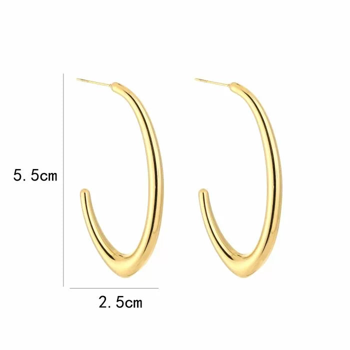 oval hoops - goud