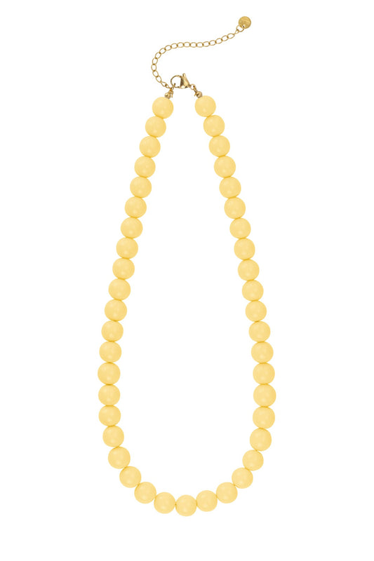 Small beads necklace - yellow
