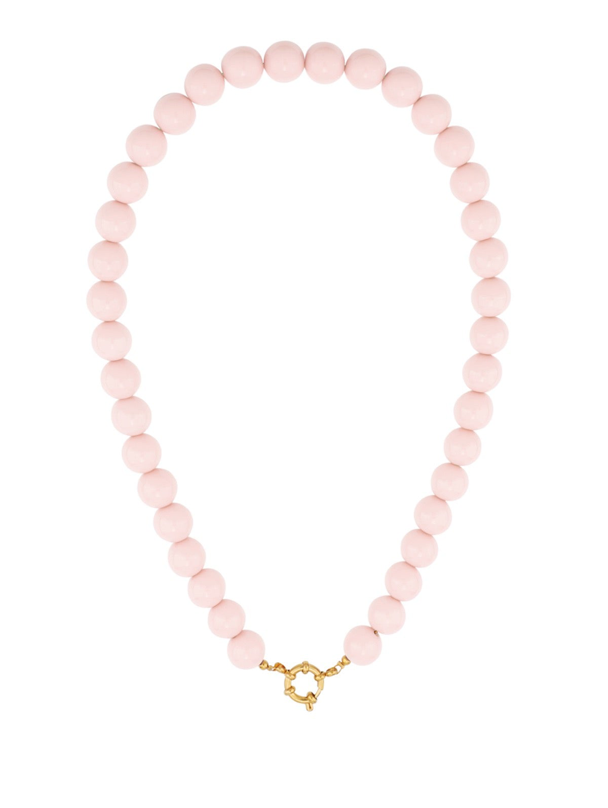 Beads necklace - pink