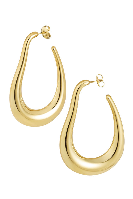 Jules earrings - big gold