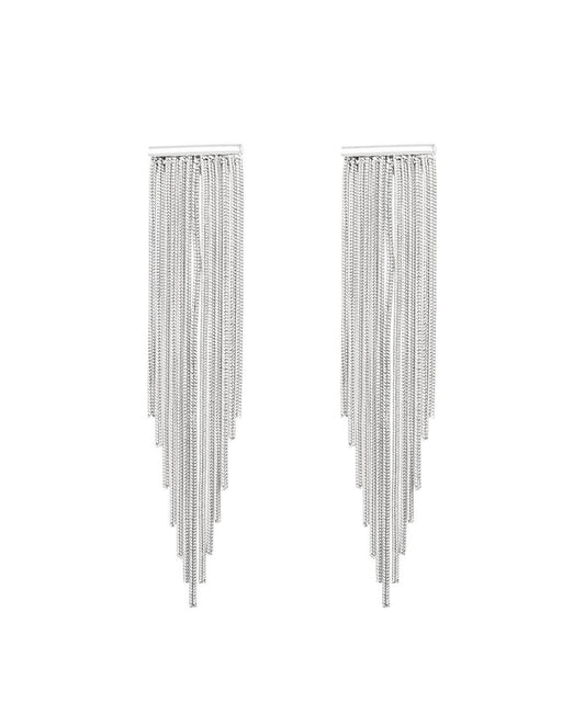 Waterfall earrings - silver