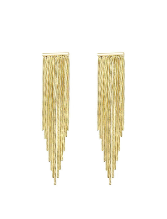 Waterfall earrings - gold