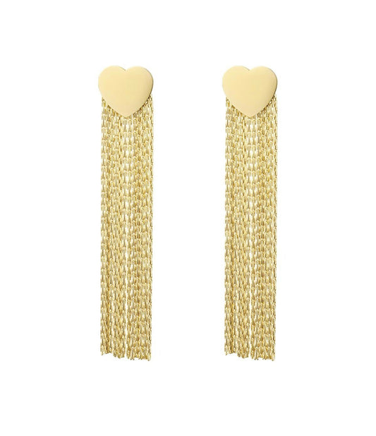 Bente earrings - gold