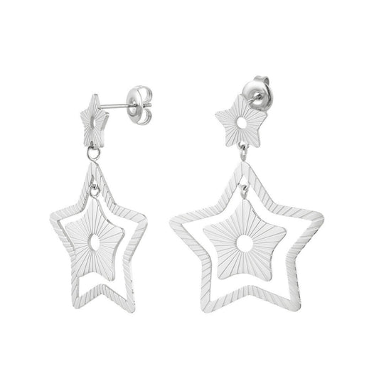 In the stars earrings - zilver