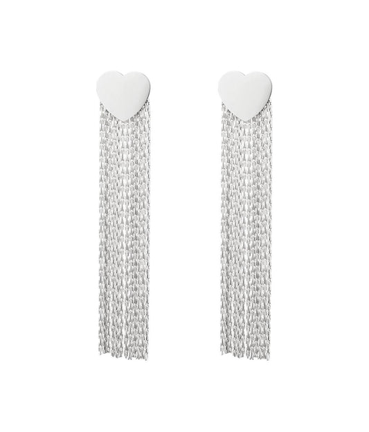 Bente earrings - silver