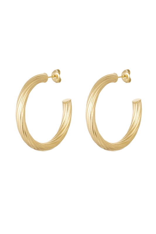 Luna hoops - goud