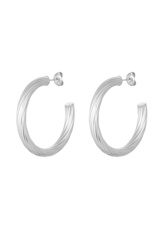 Luna hoops - zilver