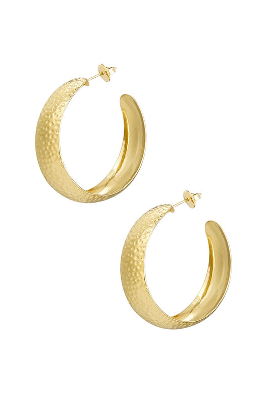 Fleur hoops - goud