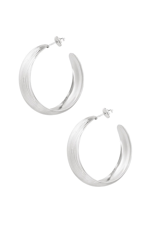 fien hoops - zilver