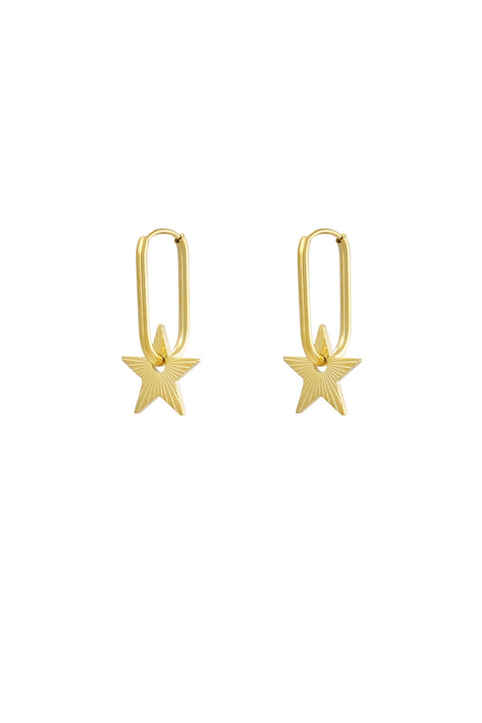 Night earrings - gold