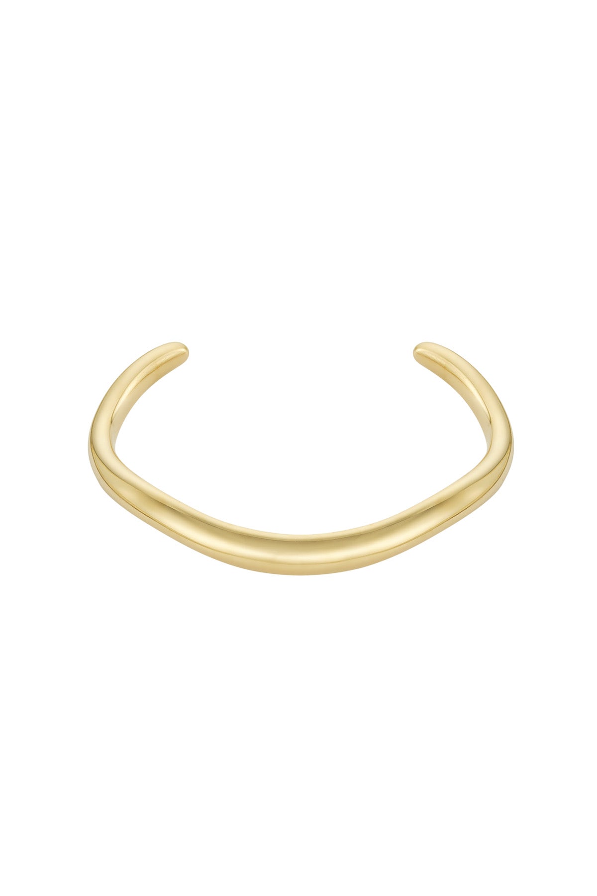 Bangle bracelet rough - goud