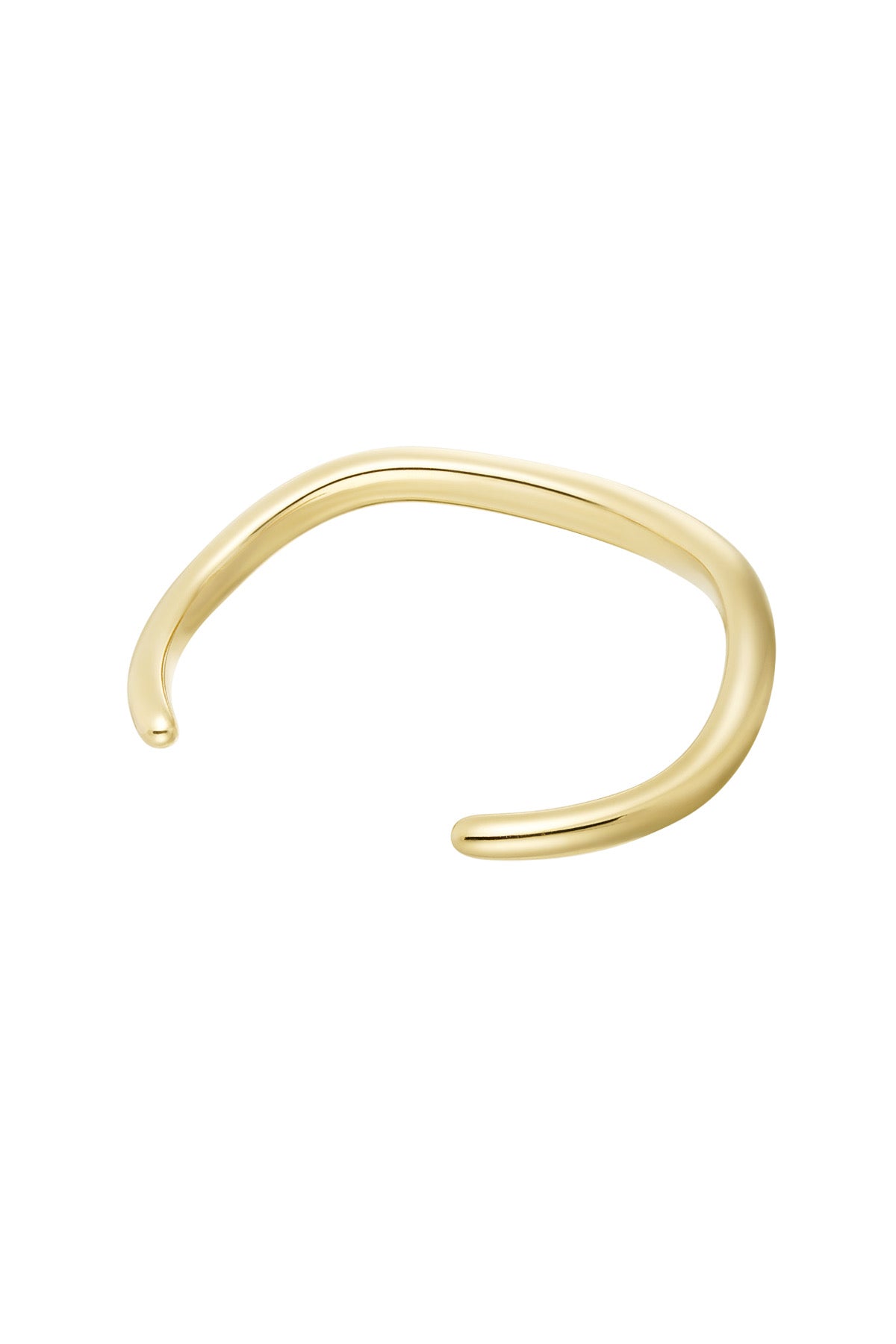 Bangle bracelet rough - goud