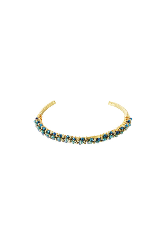 bead fiesta bangle - blue