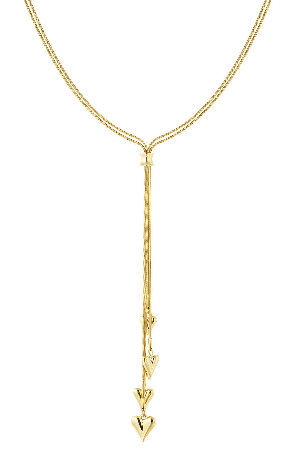 noor necklace - goud lang