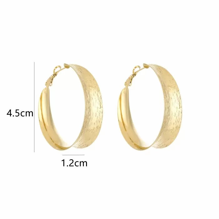 anna hoops - zilver