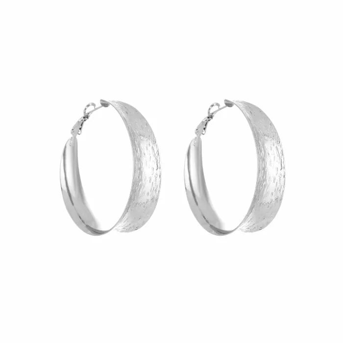 anna hoops - zilver