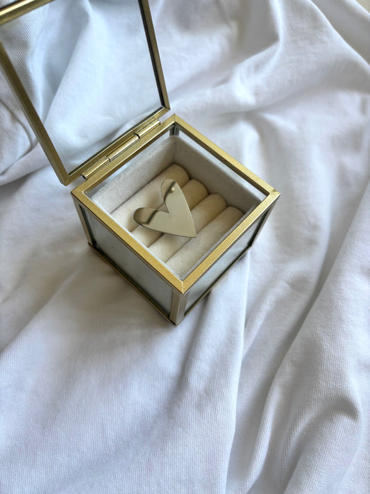 ring met hart - zilver - 1005