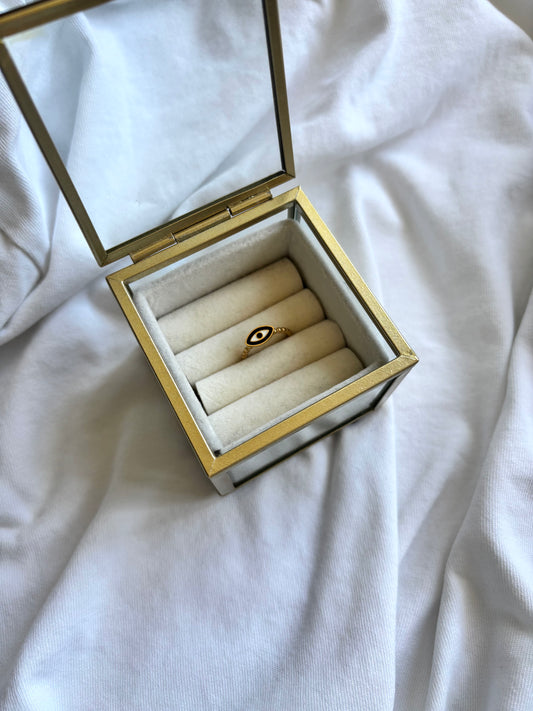 gouden ring met oog - 1010