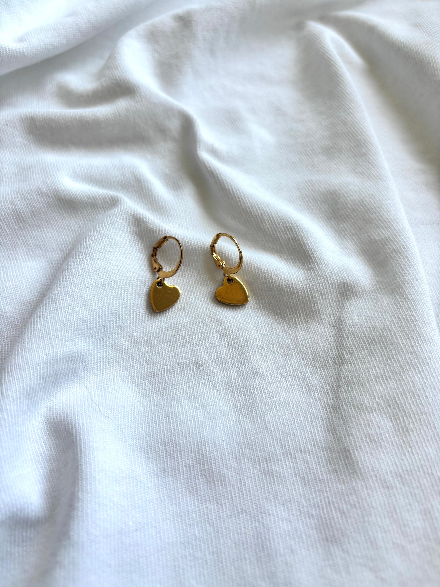 golden heart earrings - goud - 1029