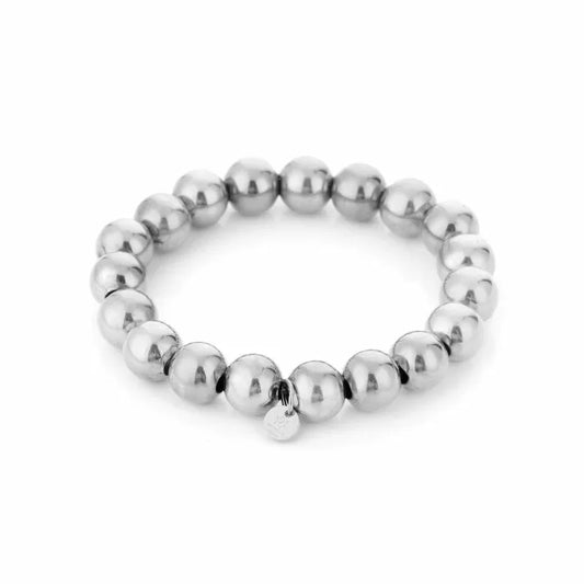 smaller beads bracelet - zilver