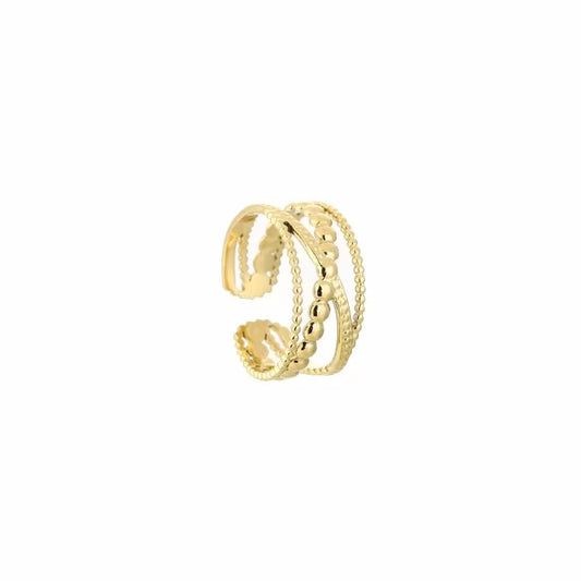 cross over ring - goud