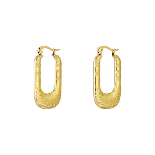 Floor earrings - gold