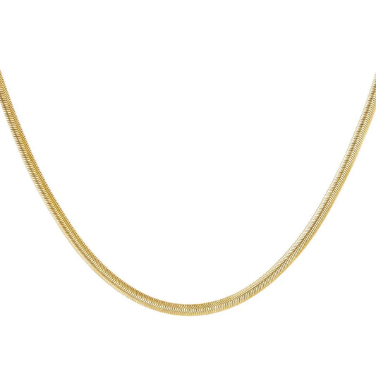 Flat necklace - gold