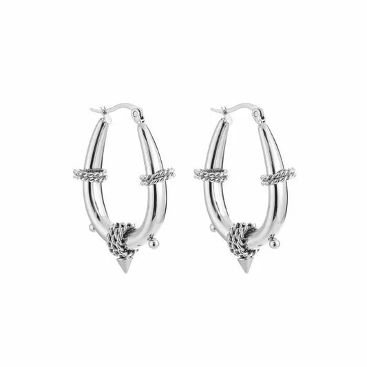 Noa earrings - small - silver