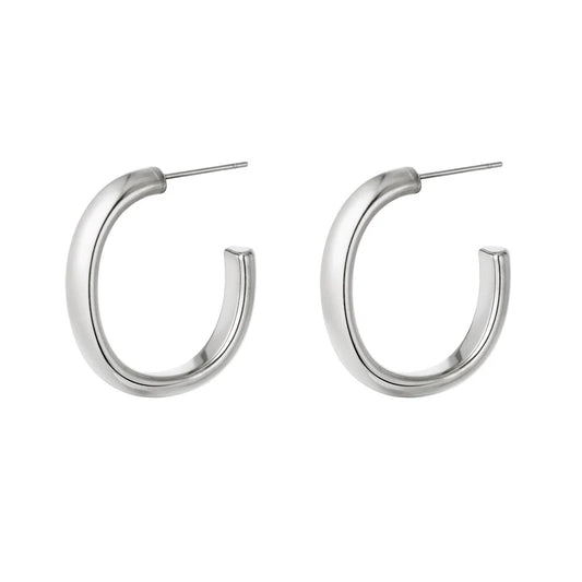 Tamar hoops - silver