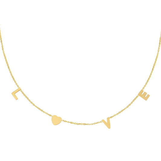 Love necklace - gold