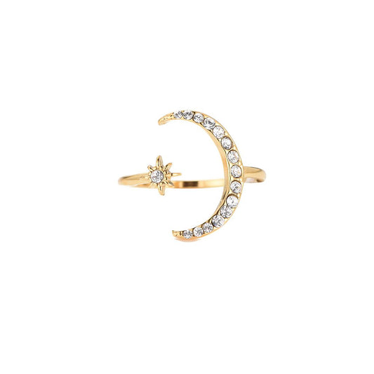 Moon ring - goud