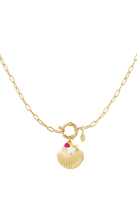 On the beach necklace - gold