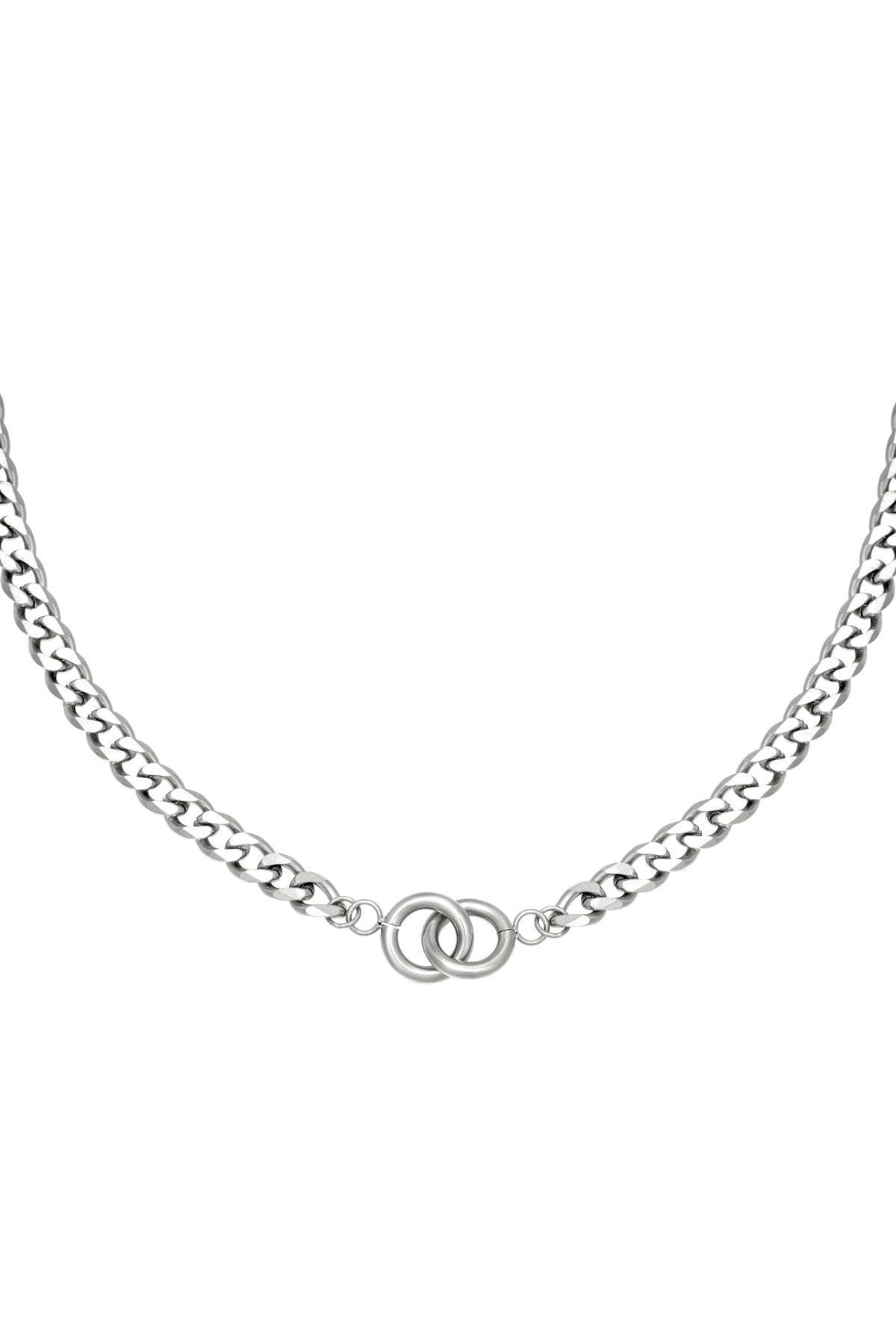 Intertwined necklace - zilver