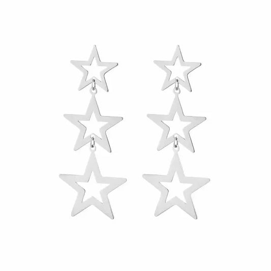 Starboy earrings - silver