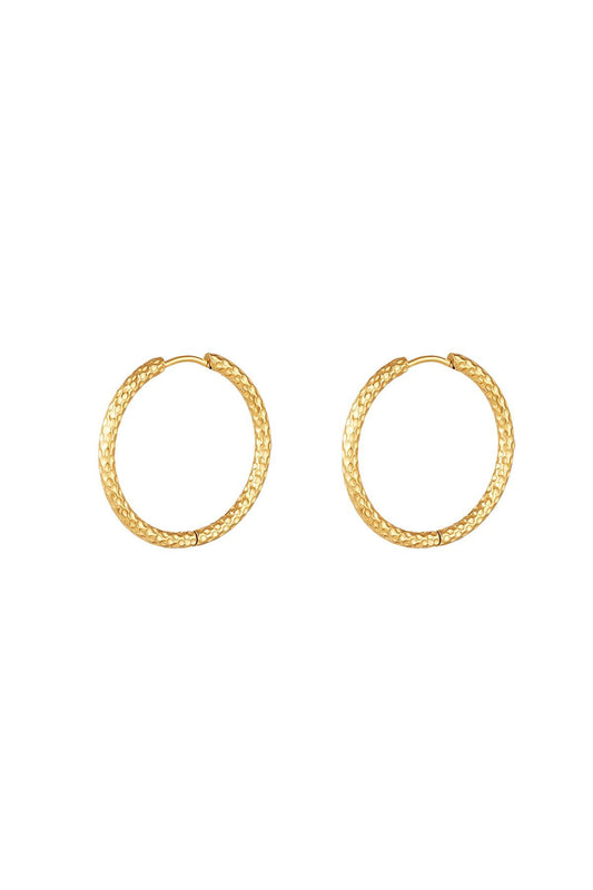 cartridge hoops - small - gold